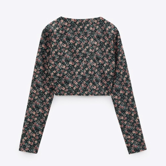 ZARA PRINT CROP TOP - Picture 6 of 6